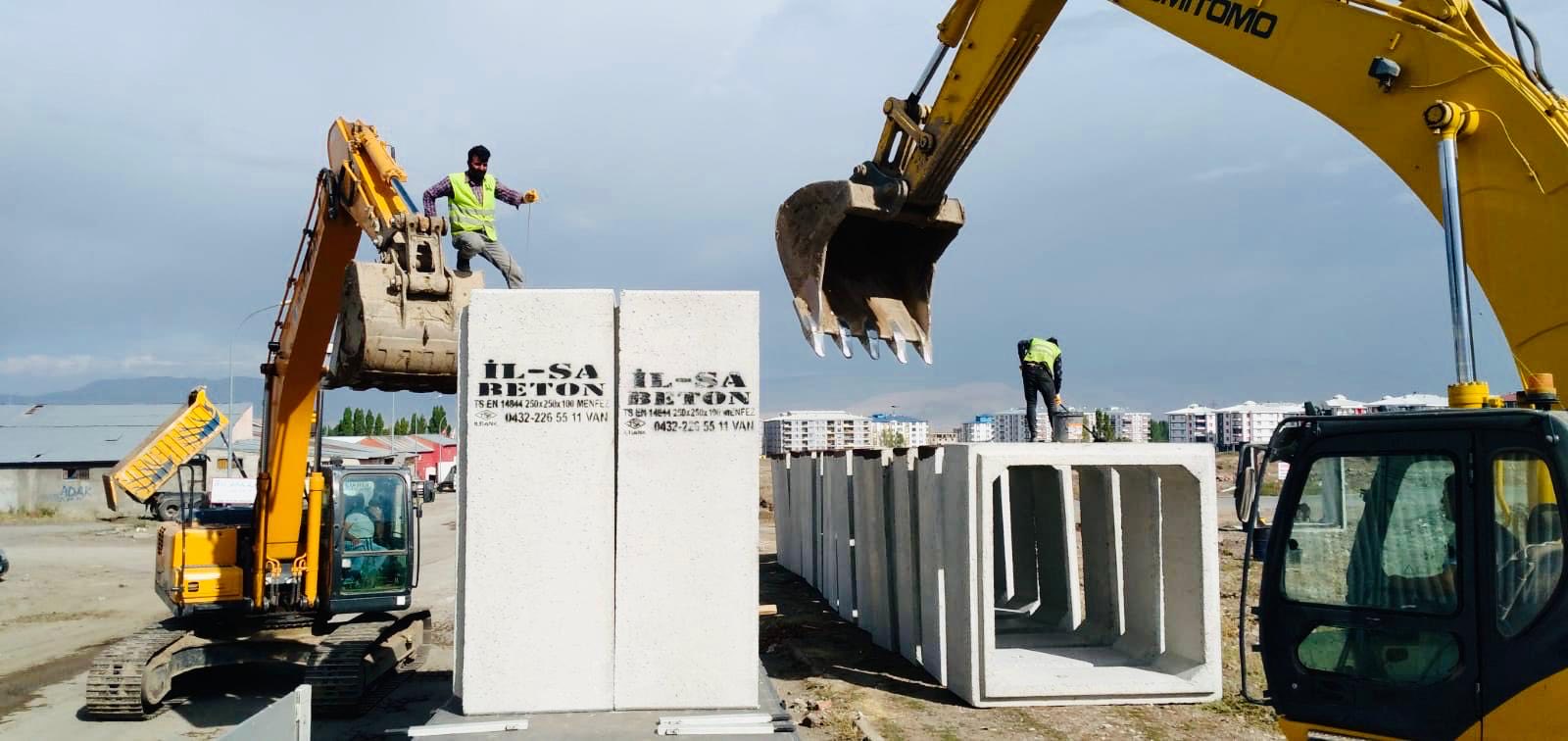Beton menfez altyapı montajı