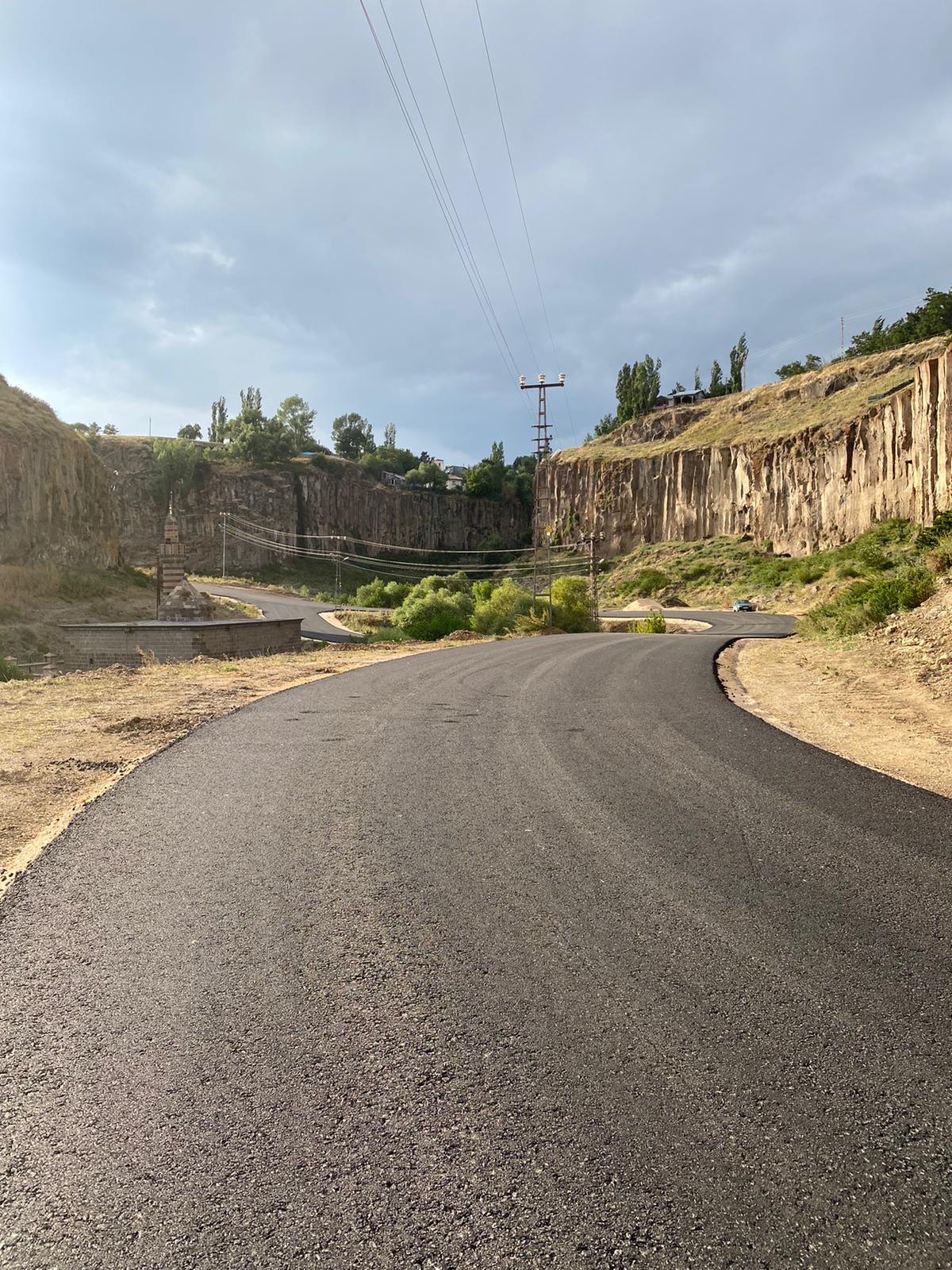 Dağ yolu asfalt kaplama