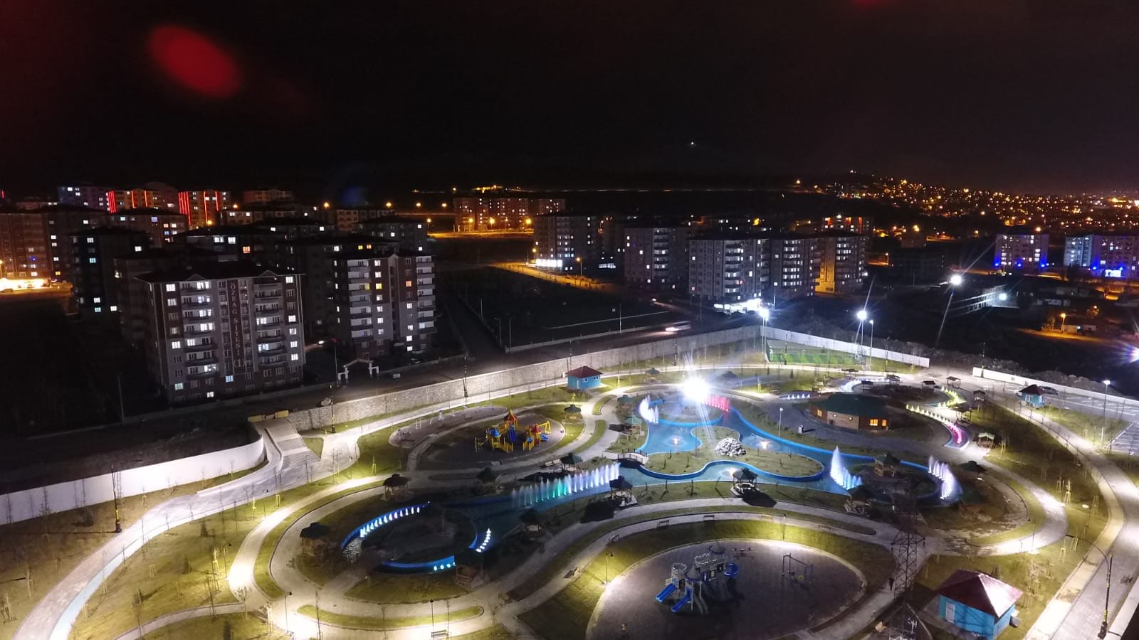 Rekreasyon alanı aydınlatma çalışması